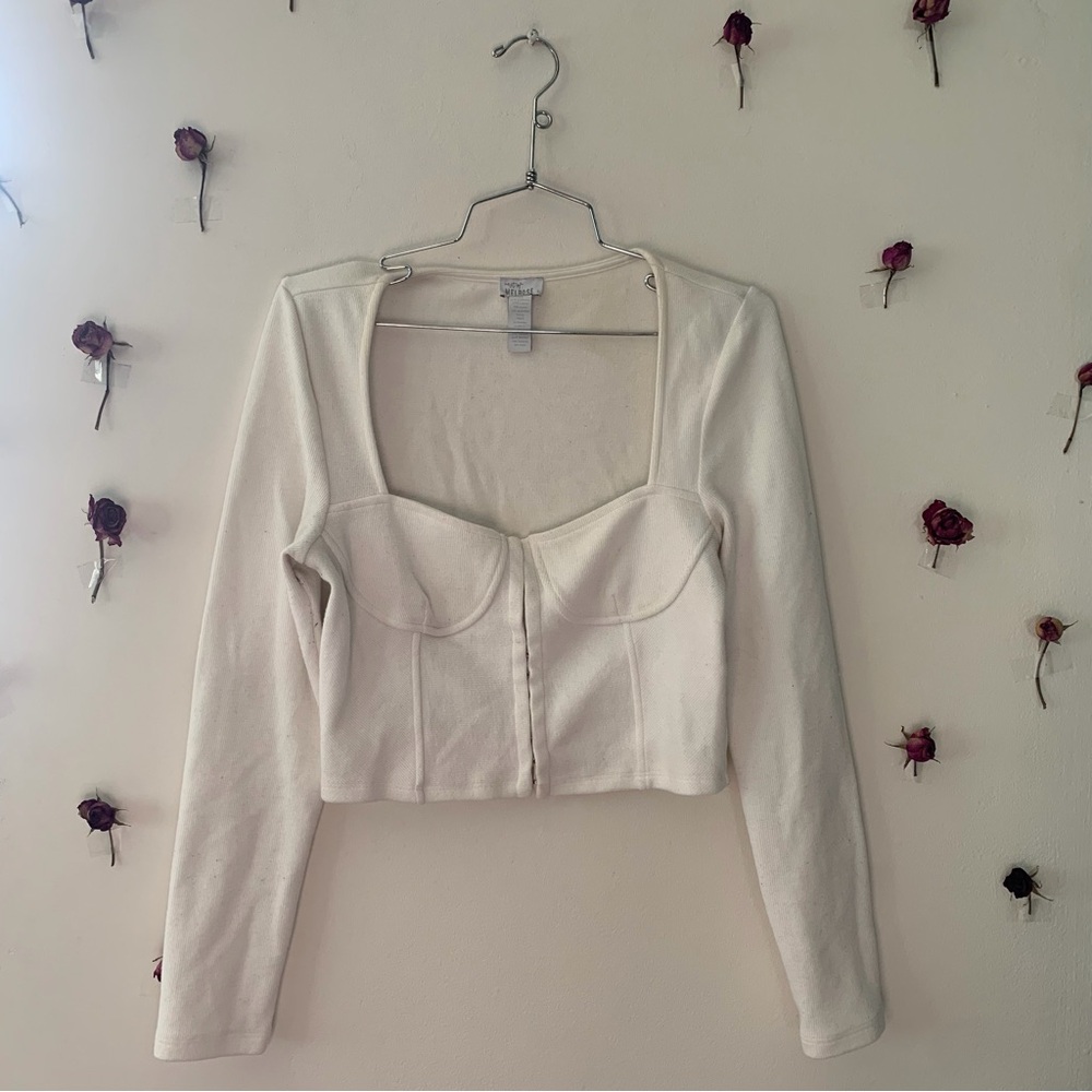 Elegant Cream Long Sleeve Top